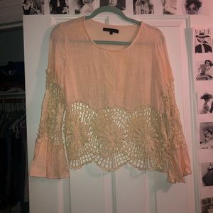 Bohemian macrame crop top